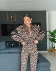 SALDO Tuta LEOPARDO - Tuta leopardata con pantalone stretto