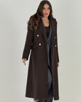 Cappotto TARA - Cappotto lungo con bottoni dorati
