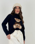 Maglia BEAR - Maglia con orsetto e perline