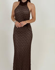 ABITO AISHA - abito lungo con schiena scoperta
