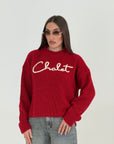 Maglia chalet - maglione con scritta  - top quality