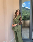 Tailleur MARY - Completo gilet con elastico in vita e pantalone SALDO