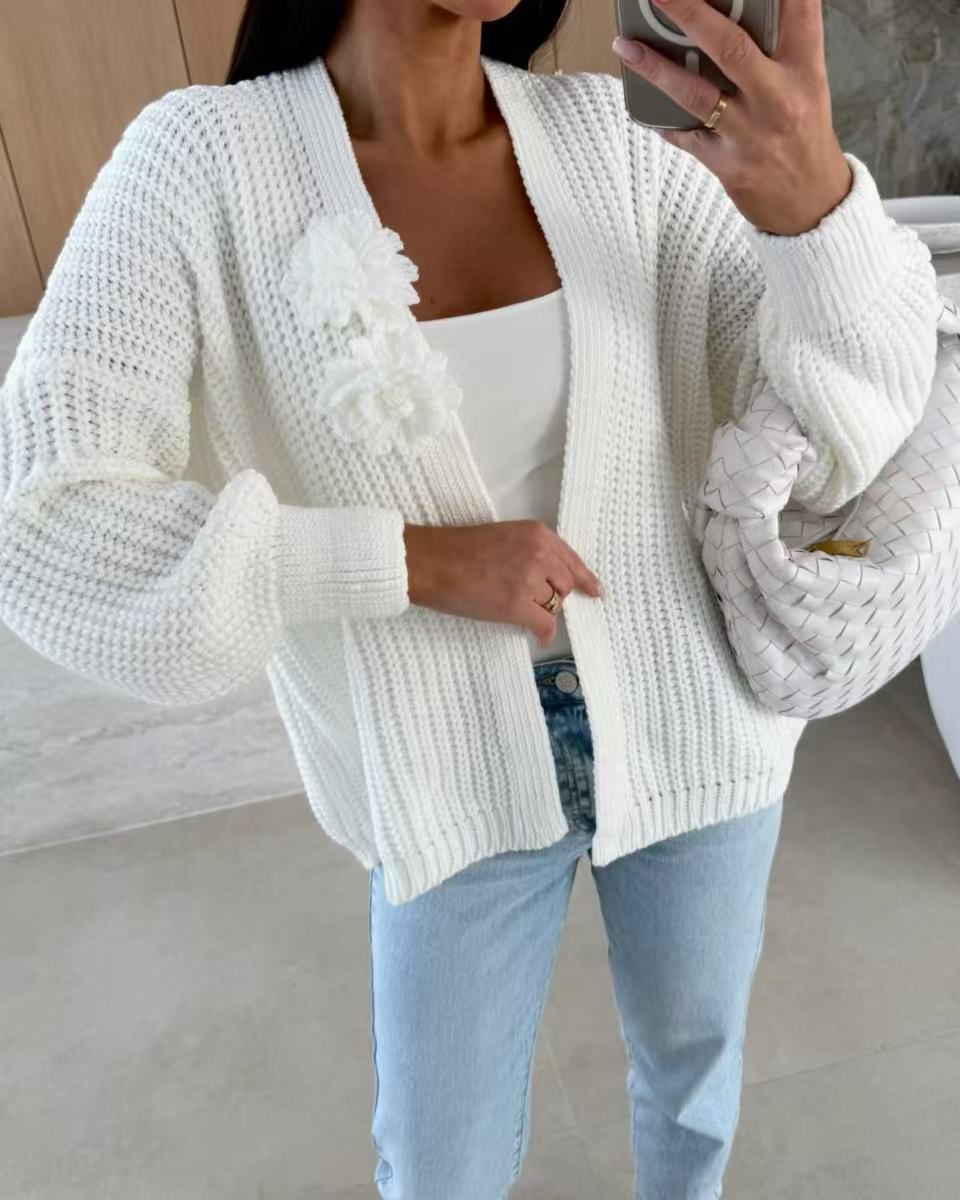 Cardigan fleuri