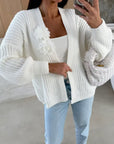 Cardigan fleuri