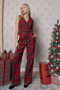 Cordset CHRISTMAS -Completo gilet e pantalone fantasia scozzese