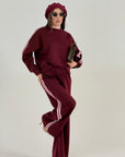 Tuta Bertha - tuta felpa e pantaloni con riga laterale