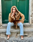 Nouvelle fourrure N11 / No vintage / in Mink Honey with Hood and Side Pockets - Édition limitée