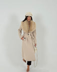 Cappotto COAT - Cappotto con collo in ecopelliccia