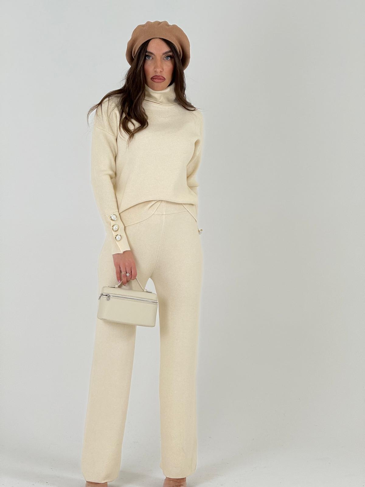 SALDO Tuta SUZU - Completo maglia collo alto e pantalone