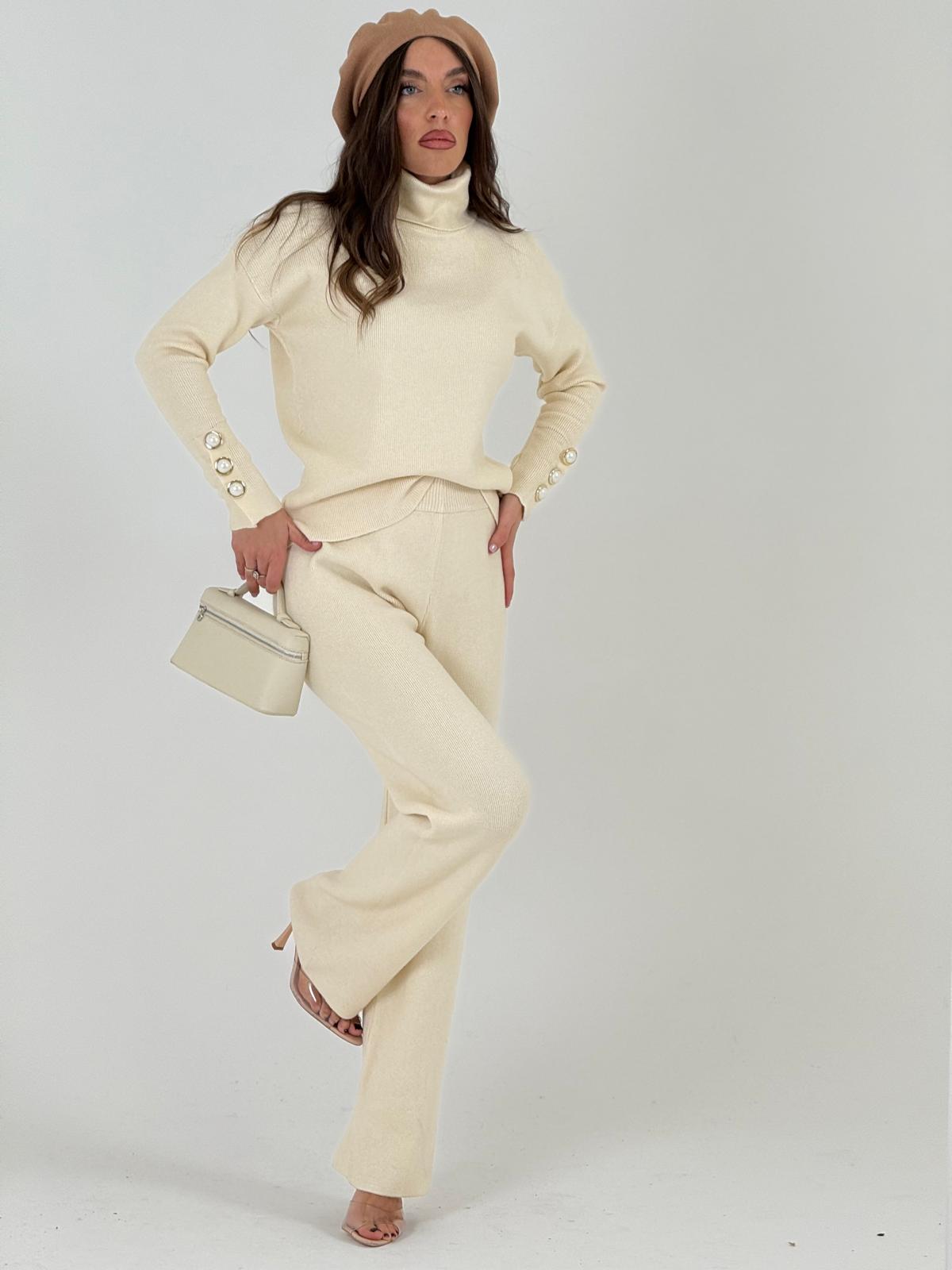 SALDO Tuta SUZU - Completo maglia collo alto e pantalone