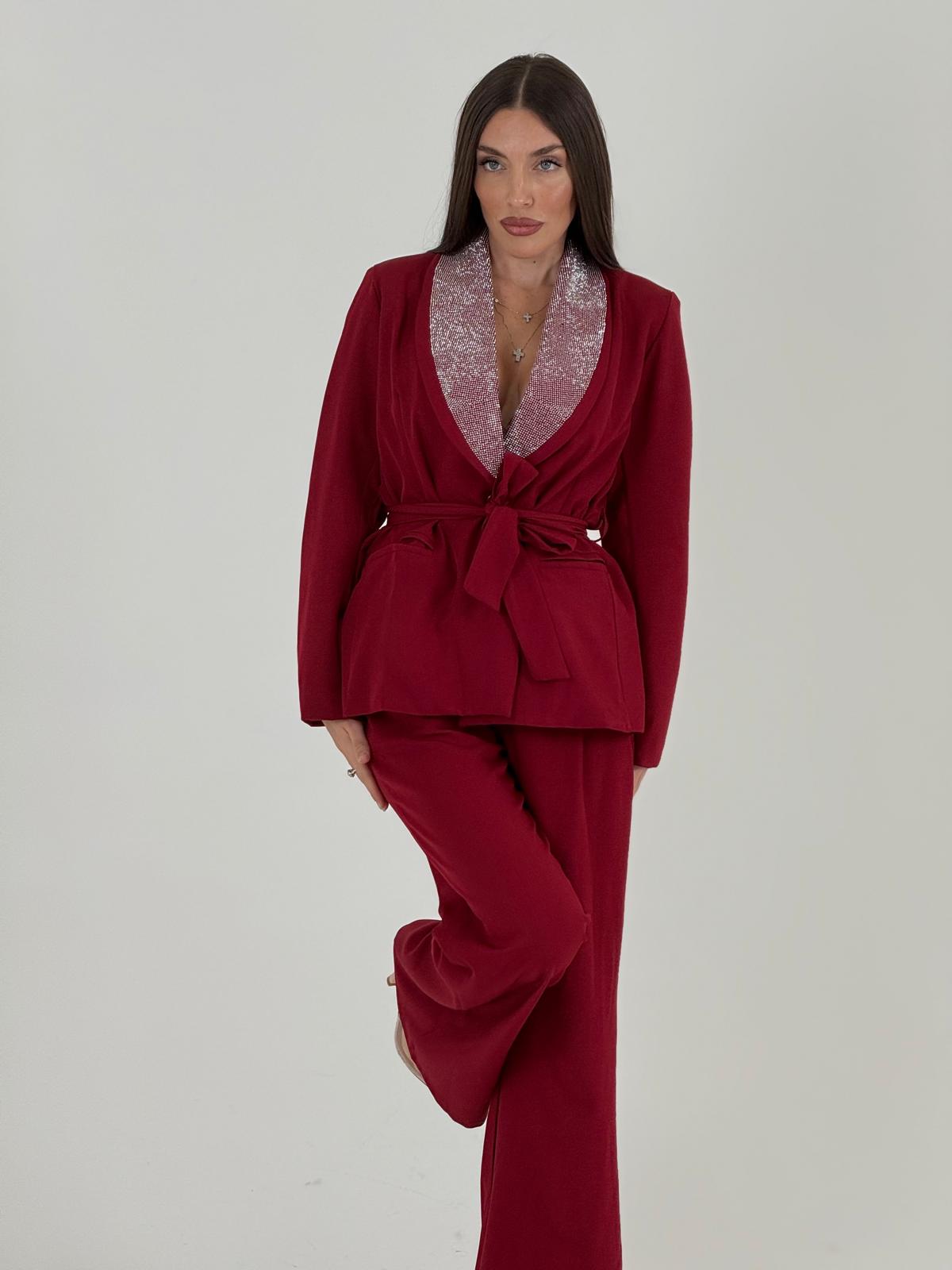 SALDO Tailleur  FARAH - Completo giacca con Swarovski e pantalone