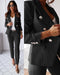 Tailleurs Asia limited edition- pantalone a sigaretta con giacca con bottoni dorati